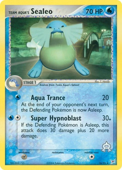 MA: Team Aqua's Sealeo - 16/95 (Reverse Holofoil)