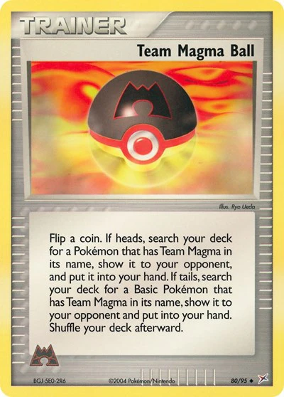 MA: Team Magma Ball (Reverse Holofoil)