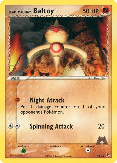 MA: Team Magma's Baltoy - 61/95 (Reverse Holofoil)