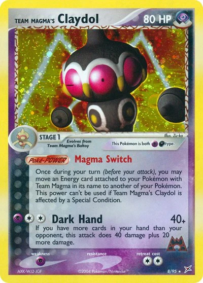 MA: Team Magma's Claydol - 8/95 (Reverse Holofoil)