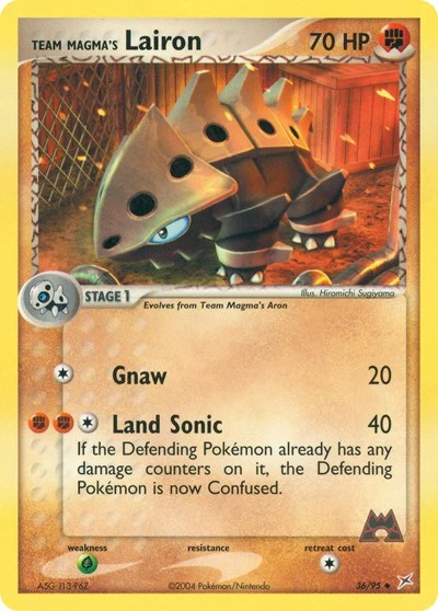 MA: Team Magma's Lairon - 36/95 (Reverse Holofoil)