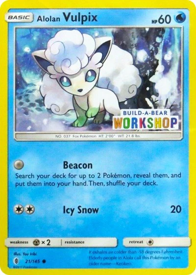 MCAP: Alolan Vulpix - 21/145 (Build-A-Bear Workshop Exclusive)