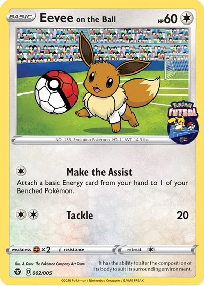 MCAP: Eevee on the Ball - 002/005 (Pokemon Futsal)