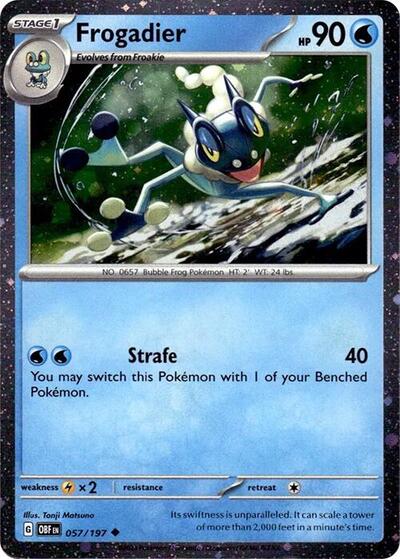 MCAP: Frogadier - 057/197 (Cosmos Holo) (Holofoil)