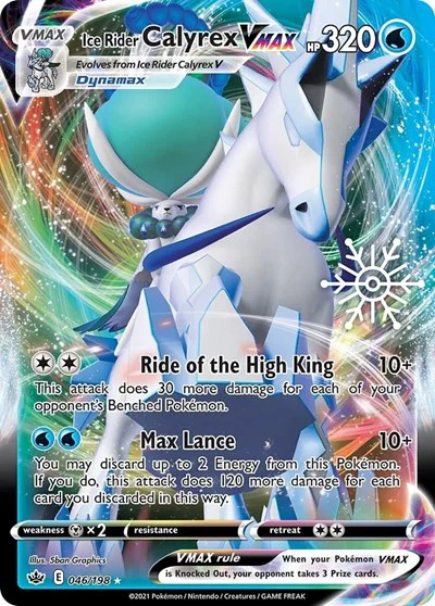 MCAP: Ice Rider Calyrex VMAX - 046/198 (Holiday Calendar) (Holofoil)