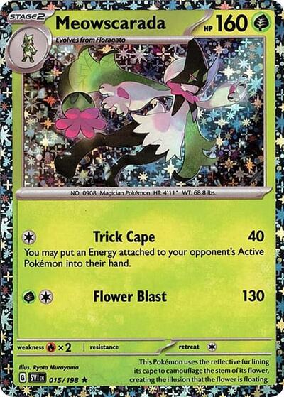 MCAP: Meowscarada - 015/198 (Sparkle Holo) (Holofoil)