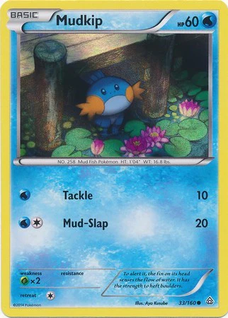MCAP: Mudkip - 33/160 (Sheen Holo) (Holofoil)