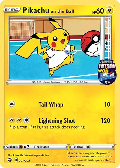 MCAP: Pikachu on the Ball - 001/005 (Pokemon Futsal)