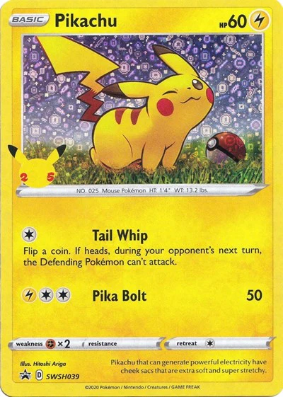 MCAP: Pikachu - SWSH039 (General Mills) (Holofoil)