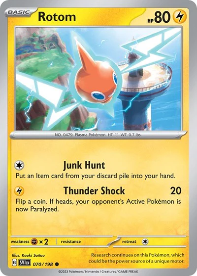 MCAP: Rotom - 070/198 (Cosmos Holo) (Holofoil)