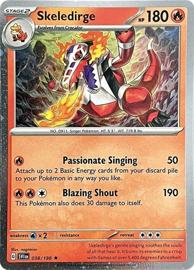 MCAP: Skeledirge - 038/198 (Cosmos Holo) (Holofoil)