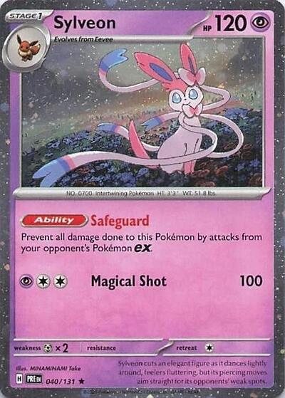 MCAP: Sylveon - 040/131 (Cosmos Holo) (Holofoil)