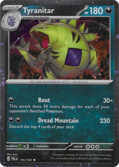 MCAP: Tyranitar - 135/193 (Cosmo Foil) (Holofoil)