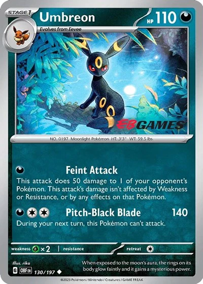 MCAP: Umbreon - 130/197 (EBGames Exclusive) (Reverse Holofoil)