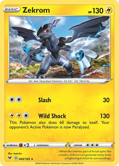MCAP: Zekrom - 060/185 (Cosmos Holo) (Holofoil)