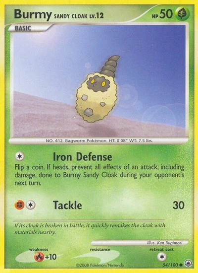 MD: Burmy Sandy Cloak (Reverse Holofoil)