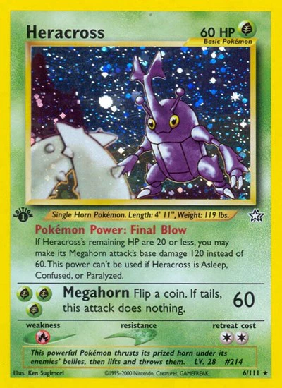 N1: Heracross (1st Edition Holofoil)