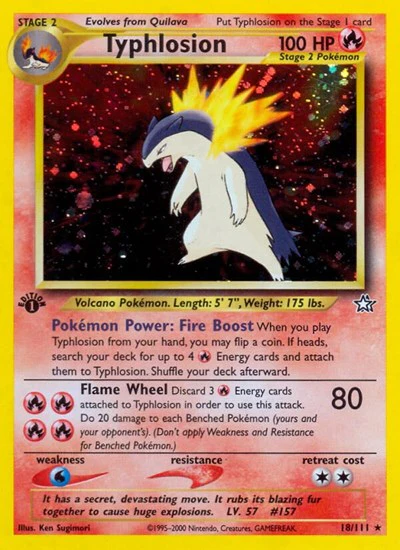 N1: Typhlosion (18) (1st Edition Holofoil)