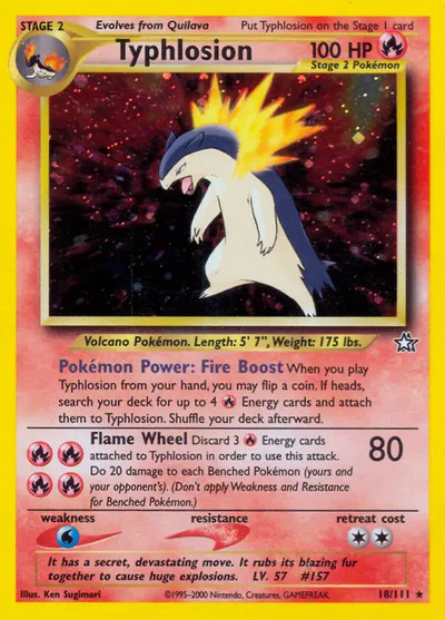 N1: Typhlosion (18) (Unlimited Holofoil)