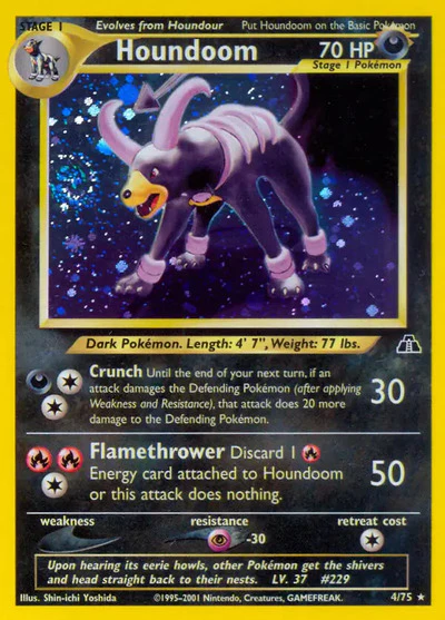 N2: Houndoom (4) (Unlimited Holofoil)