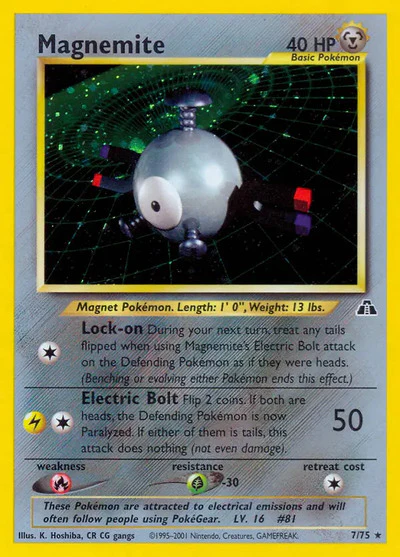 N2: Magnemite (7) (Unlimited Holofoil)