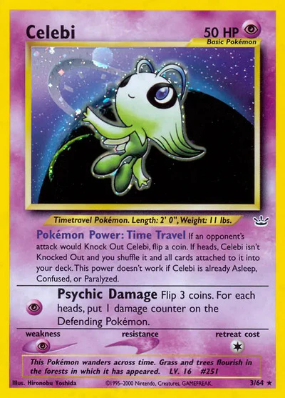 N3: Celebi (3) (Unlimited Holofoil)