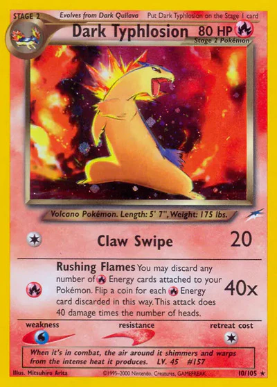 N4: Dark Typhlosion (Unlimited Holofoil)