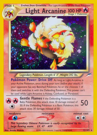 N4: Light Arcanine (Unlimited Holofoil)