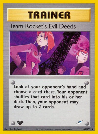 N4: Team Rocket's Evil Deeds (1st Edition)