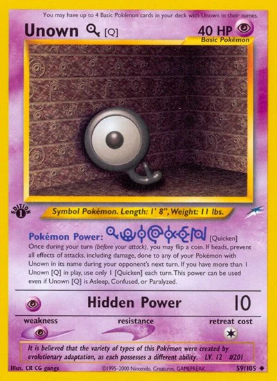 N4: Unown [Q] (1st Edition)