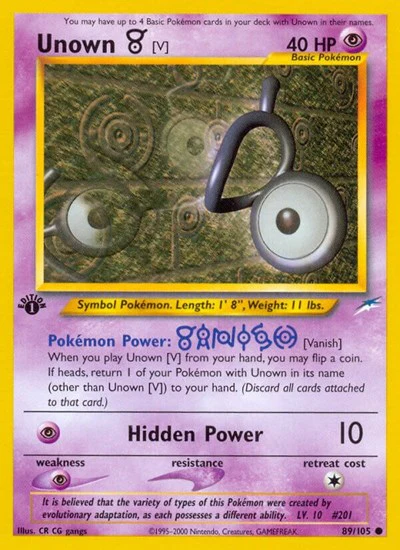 N4: Unown [V] (1st Edition)
