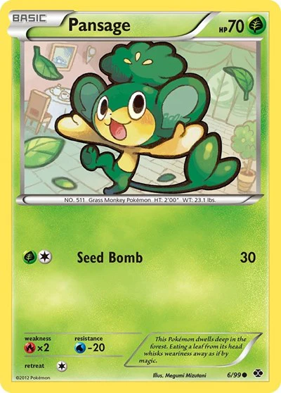 NXD: Pansage (Reverse Holofoil)