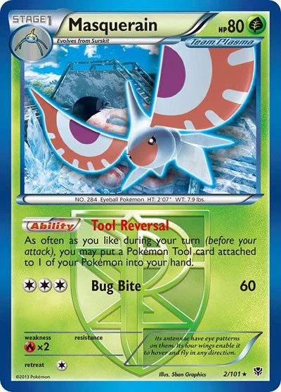 PLB: Masquerain (Team Plasma) (Reverse Holofoil)