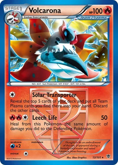 PLB: Volcarona (Team Plasma) (Reverse Holofoil)