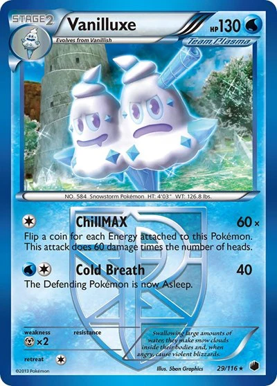 PLF: Vanilluxe (Team Plasma) (Reverse Holofoil)