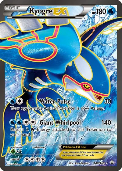 PRC: Kyogre EX (148 Full Art) (Holofoil)