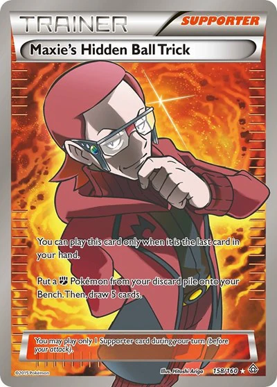 PRC: Maxie's Hidden Ball Trick (158 Full Art) (Holofoil)