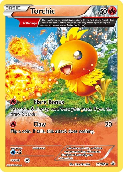 PRC: Torchic (Omega) (Reverse Holofoil)