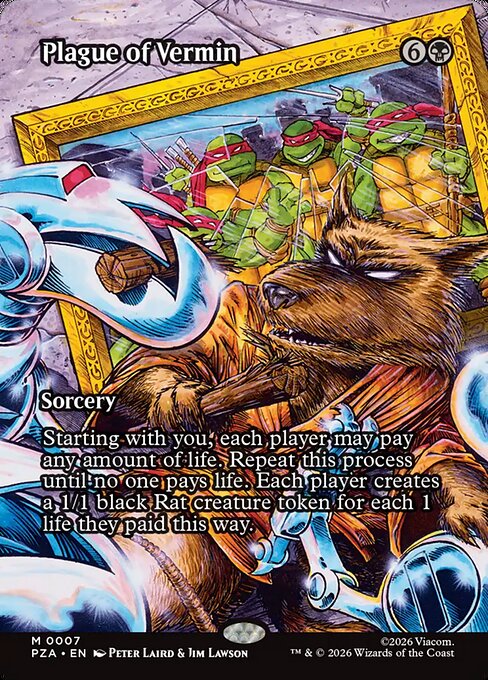 PZA: Plague of Vermin (Borderless) (Foil)