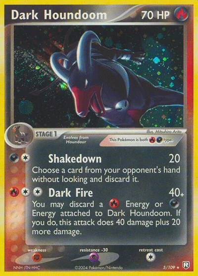 RR: Dark Houndoom - 005/109 (Holofoil)