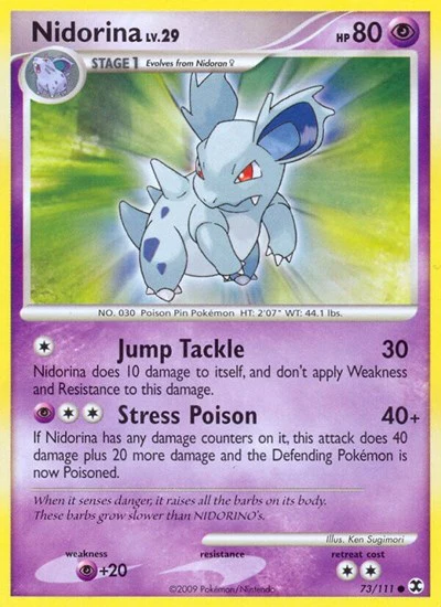 RR: Nidorina (Reverse Holofoil)