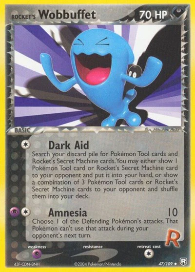 RR: Rocket's Wobbuffet (Reverse Holofoil)