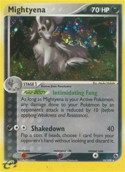 RS: Mightyena - 10/109 (Reverse Holofoil)