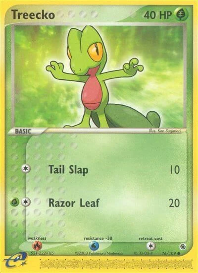 RS: Treecko - 76/109 (Reverse Holofoil)