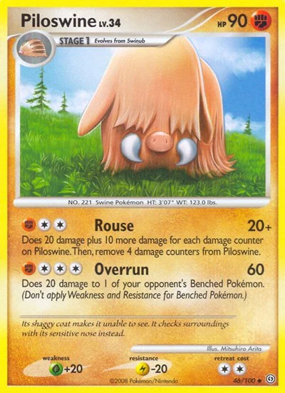 SF: Piloswine (Reverse Holofoil)