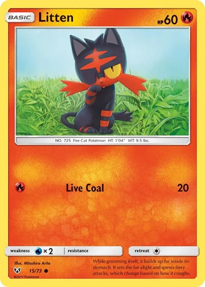SHL: Litten (Reverse Holofoil)