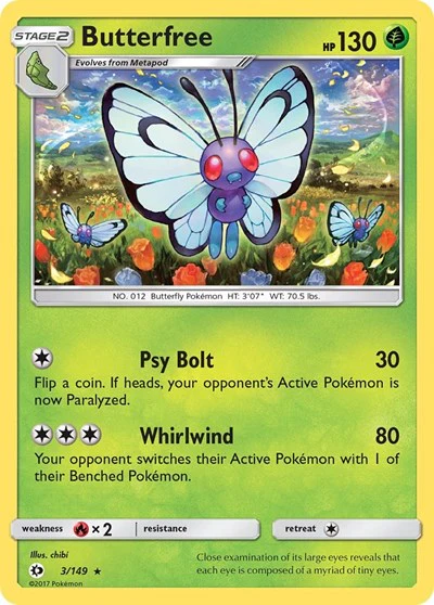 SM01: Butterfree (Reverse Holofoil)