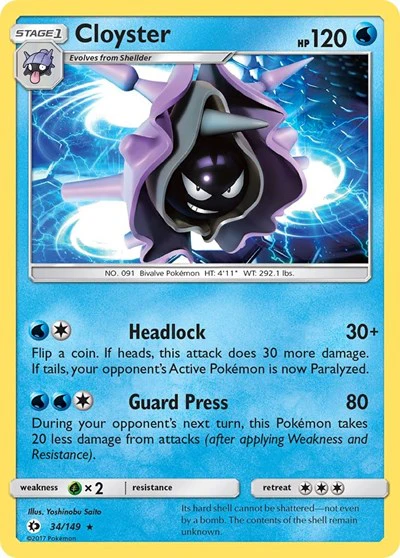 SM01: Cloyster (Reverse Holofoil)