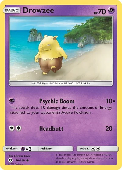 SM01: Drowzee (Reverse Holofoil)
