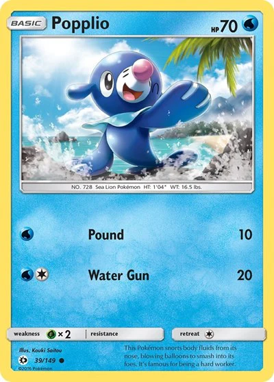 SM01: Popplio (Reverse Holofoil)